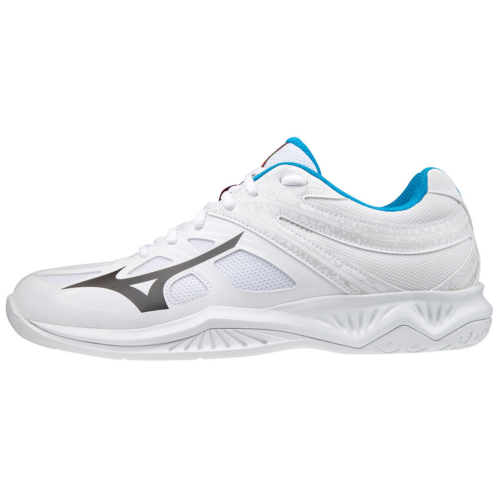 Mizuno Men's Thunder Blade 2 Volleyball Shoes White/Black/Blue (V1GA197046-UPA)